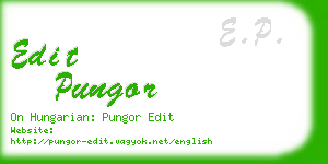 edit pungor business card